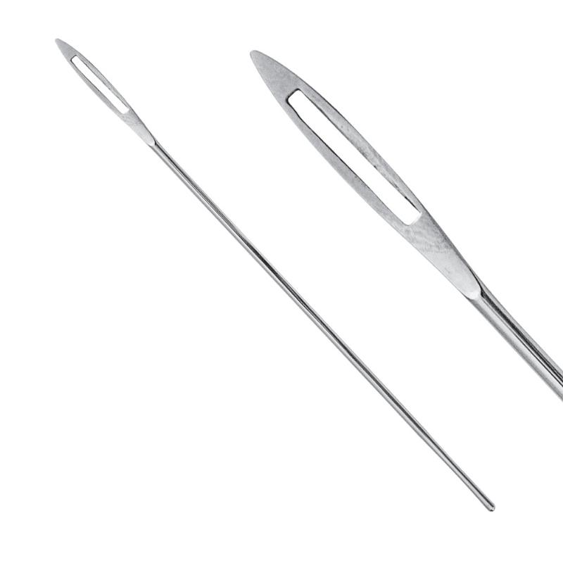 Зонд гудзиковий односторонній з вушком, 14 см, діаметр 2 мм.